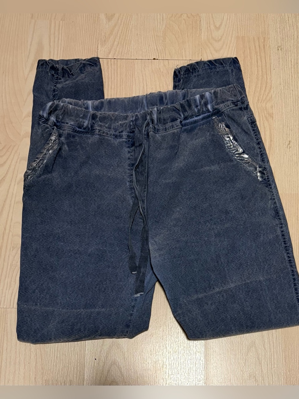 For Her Paris Pull on Denim Joggers